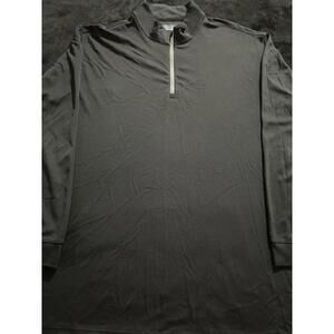 Mens Roundtree And Yorke Performance Longsleeve 1/4 Zip 4XT Black